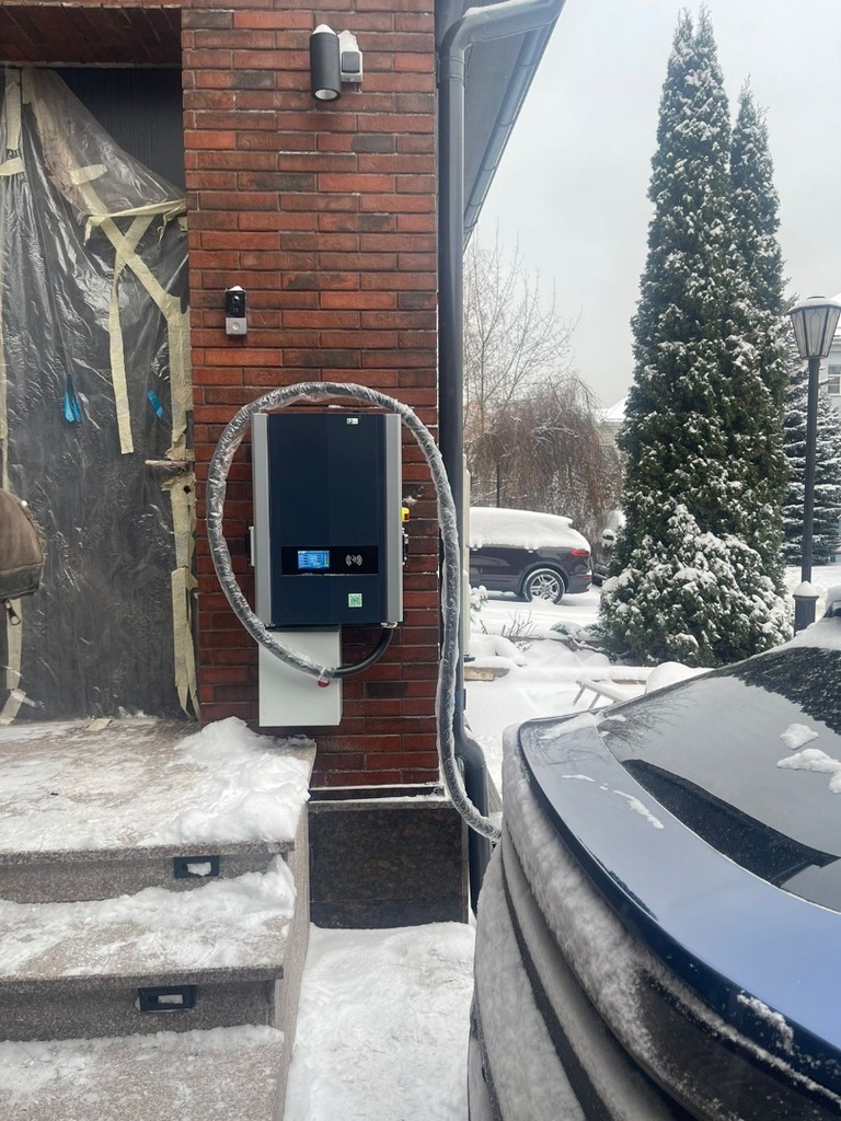 Настенная быстрая DC зарядная станция ParkCharge 7  30кВт 1000В  GBT OCPP Pch 7_8